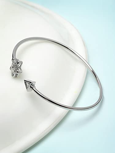 Sukkhi Delightly 925 Sterling CZ Kada Bracelet, 6